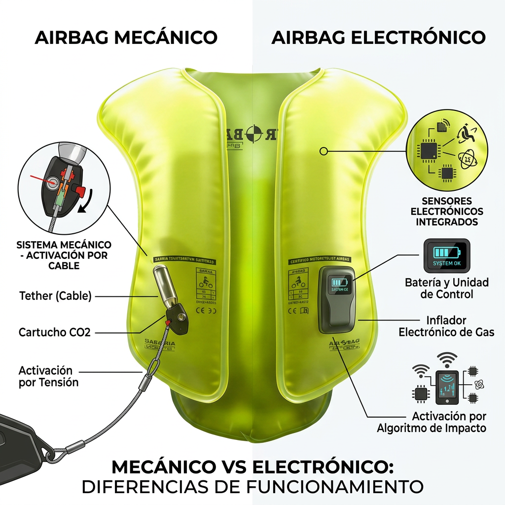Airbag Mecánico vs. Electrónico: ¿Cuáles son las diferencias y cuál te conviene más?