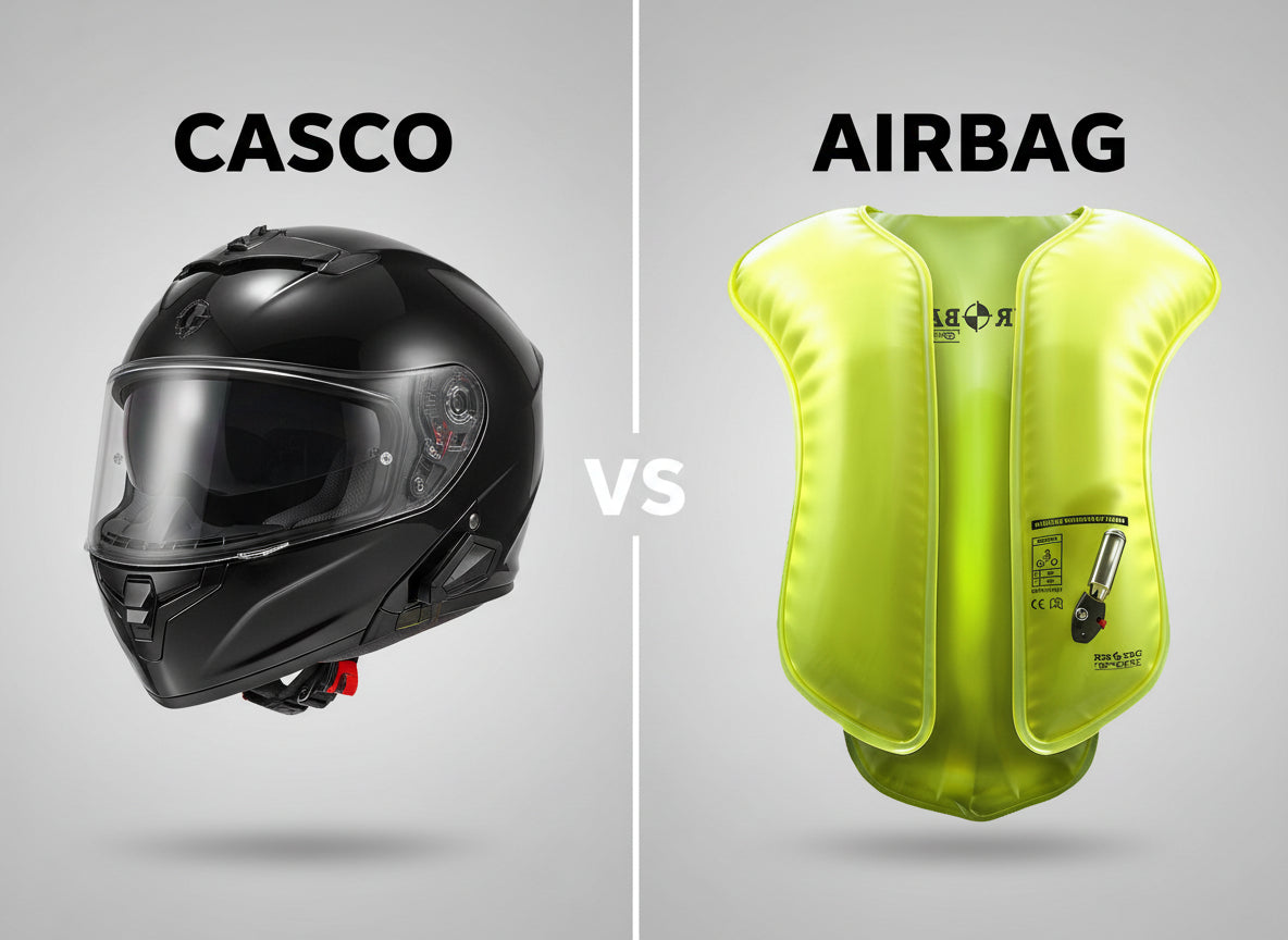 Comparación de la protección del casco vs el Airbag para moto
